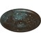 Ekena Millwork Legacy Acanthus Ceiling Medallion (Canopies up to 3 1/2"), 12 3/4"OD x 7/8"P, Bronze Blue Patina CM12LEBBS - alternate 3